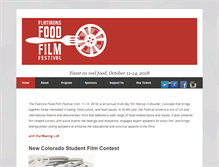 Tablet Screenshot of flatironsfoodfilmfest.org